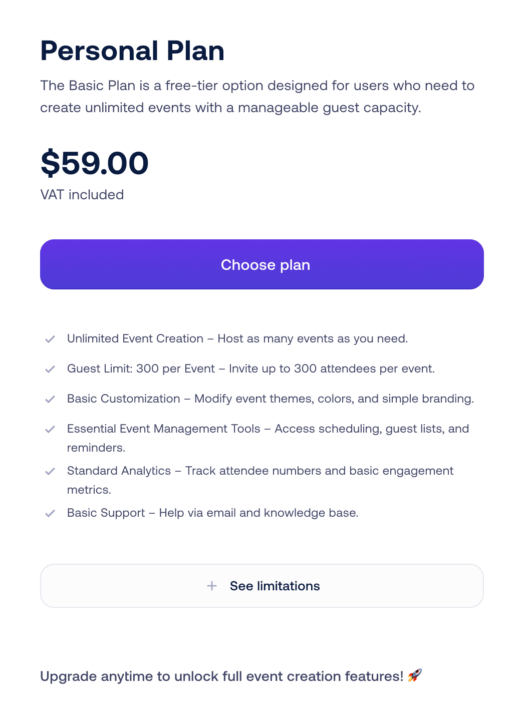 Pricing Cards