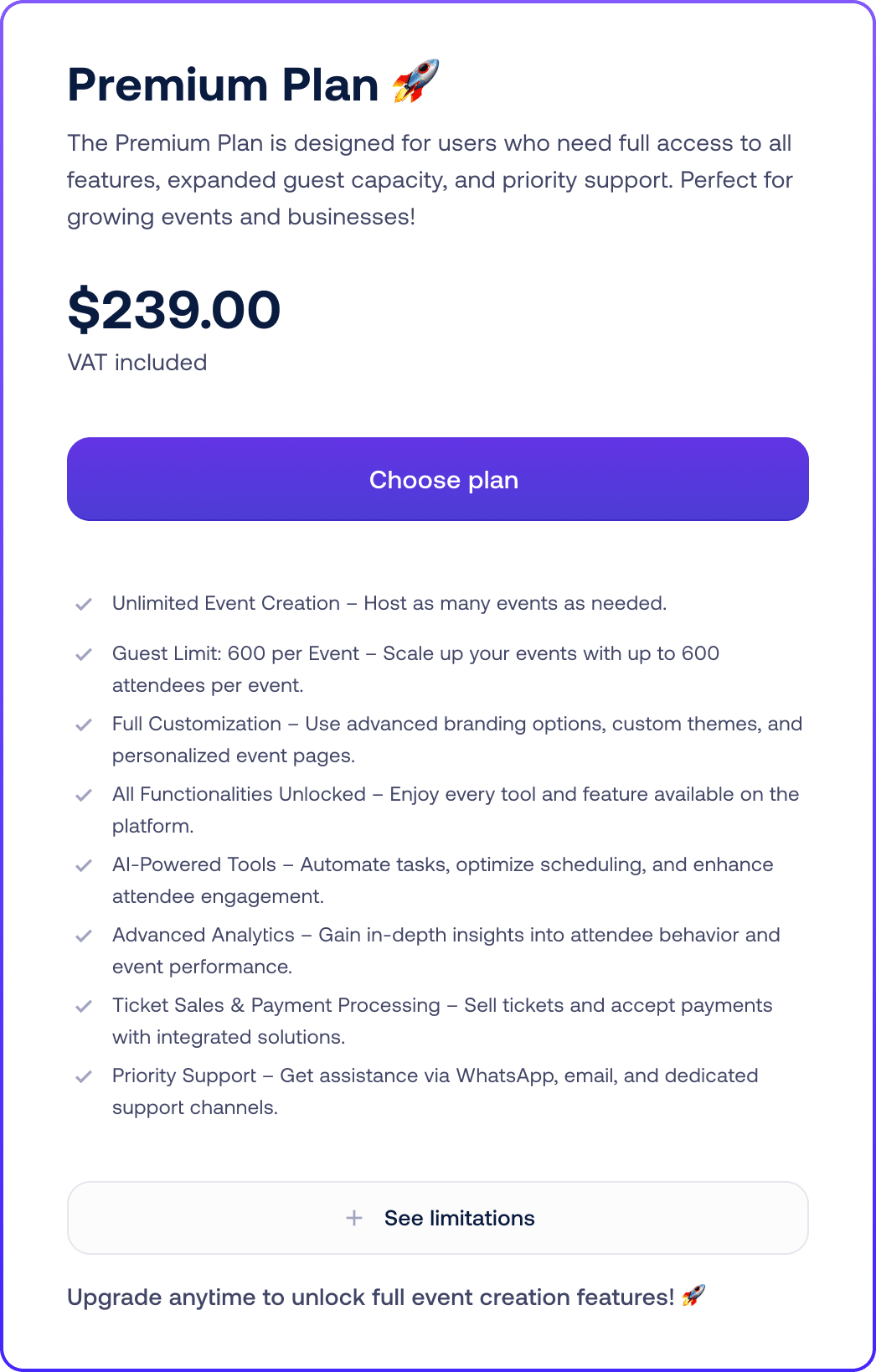 Pricing Cards